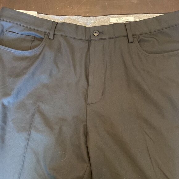 NWT Greg Norman 4-Way Stretch Moisture Wicking Travel Pant Black Size: 40x32 - Picture 8 of 8
